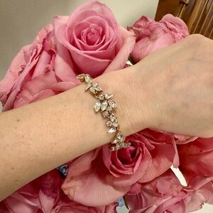 Olive & Piper Delicate Gold Crystal Bracelet